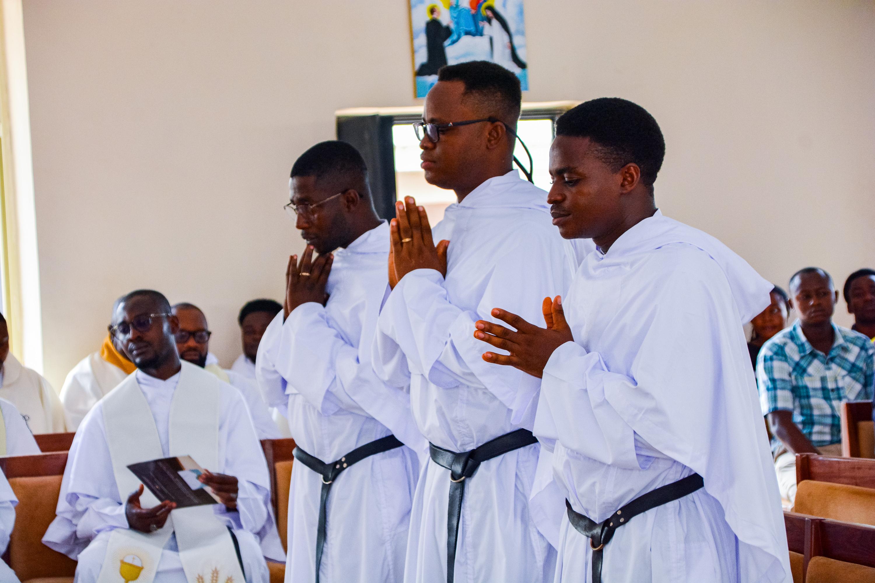 Brothers taking solemn vow